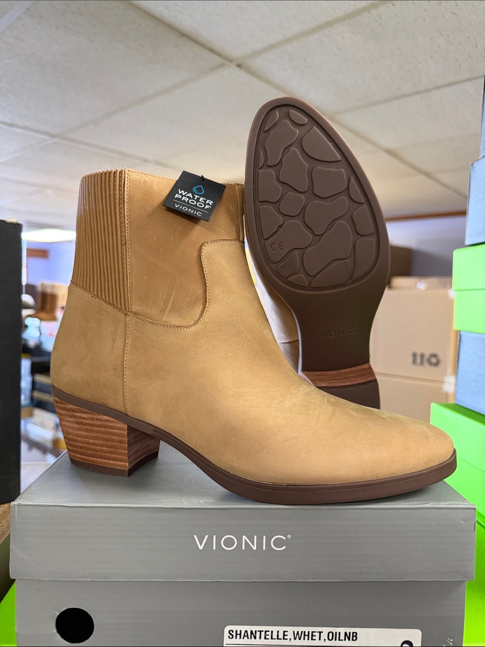 Vionic Waterproof Side Zip Nubuck Leather Boots - Shantelle
